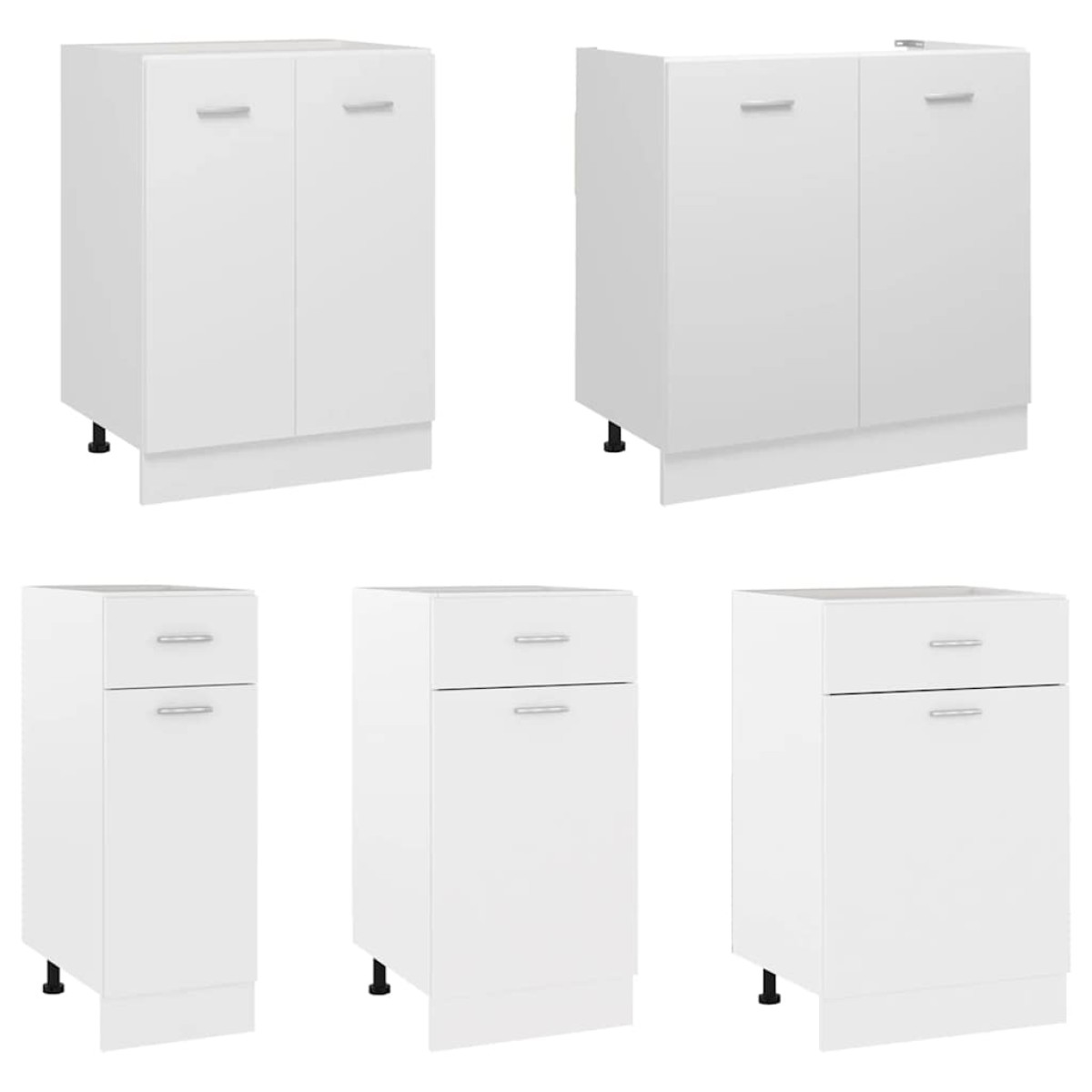 vidaXL Ντουλάπι Νεροχύτη Λευκό 80x46x81,5 εκ. Μοριοσανίδα