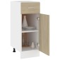 vidaXL Ντουλάπι με Συρτάρι Sonoma Δρυς 30x46x81,5 εκ. Μοριοσανίδα
