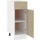 vidaXL Ντουλάπι με Συρτάρι Sonoma Δρυς 30x46x81,5 εκ. Μοριοσανίδα