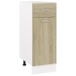vidaXL Ντουλάπι με Συρτάρι Sonoma Δρυς 30x46x81,5 εκ. Μοριοσανίδα