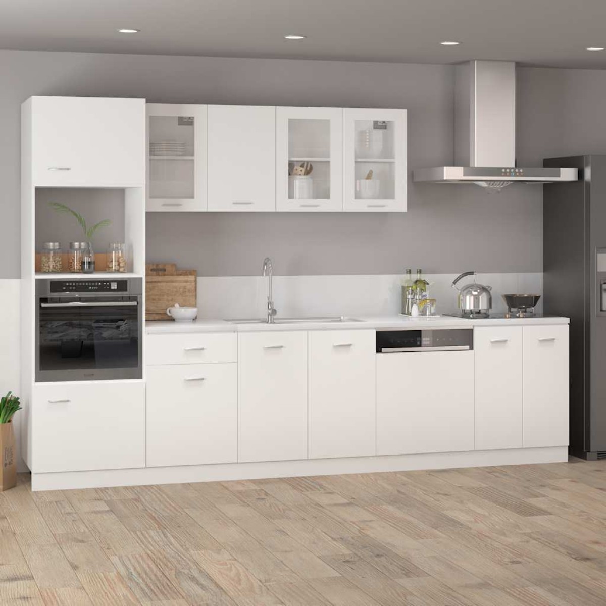 vidaXL Ντουλάπι με Συρτάρι Λευκό 40x46x81,5 εκ. Μοριοσανίδα
