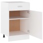 vidaXL Ντουλάπι με Συρτάρι Λευκό 50x46x81,5 εκ. Μοριοσανίδα