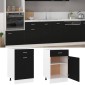 vidaXL Ντουλάπι με Συρτάρι Μαύρο 50x46x81,5 εκ. Μοριοσανίδα