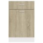 vidaXL Ντουλάπι με Συρτάρι Sonoma Δρυς 50x46x81,5 εκ. Μοριοσανίδα