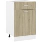 vidaXL Ντουλάπι με Συρτάρι Sonoma Δρυς 50x46x81,5 εκ. Μοριοσανίδα
