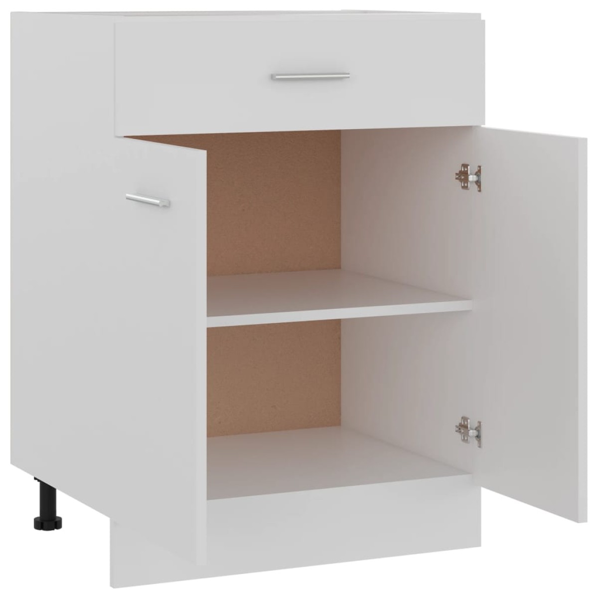 vidaXL Ντουλάπι με Συρτάρι Λευκό 60x46x81,5 εκ. Μοριοσανίδα
