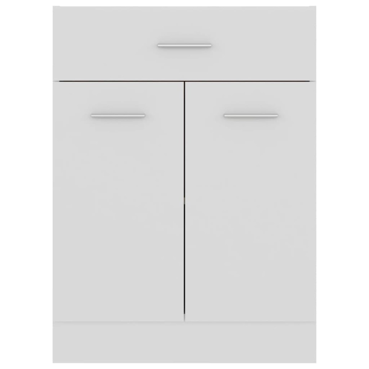 vidaXL Ντουλάπι με Συρτάρι Λευκό 60x46x81,5 εκ. Μοριοσανίδα