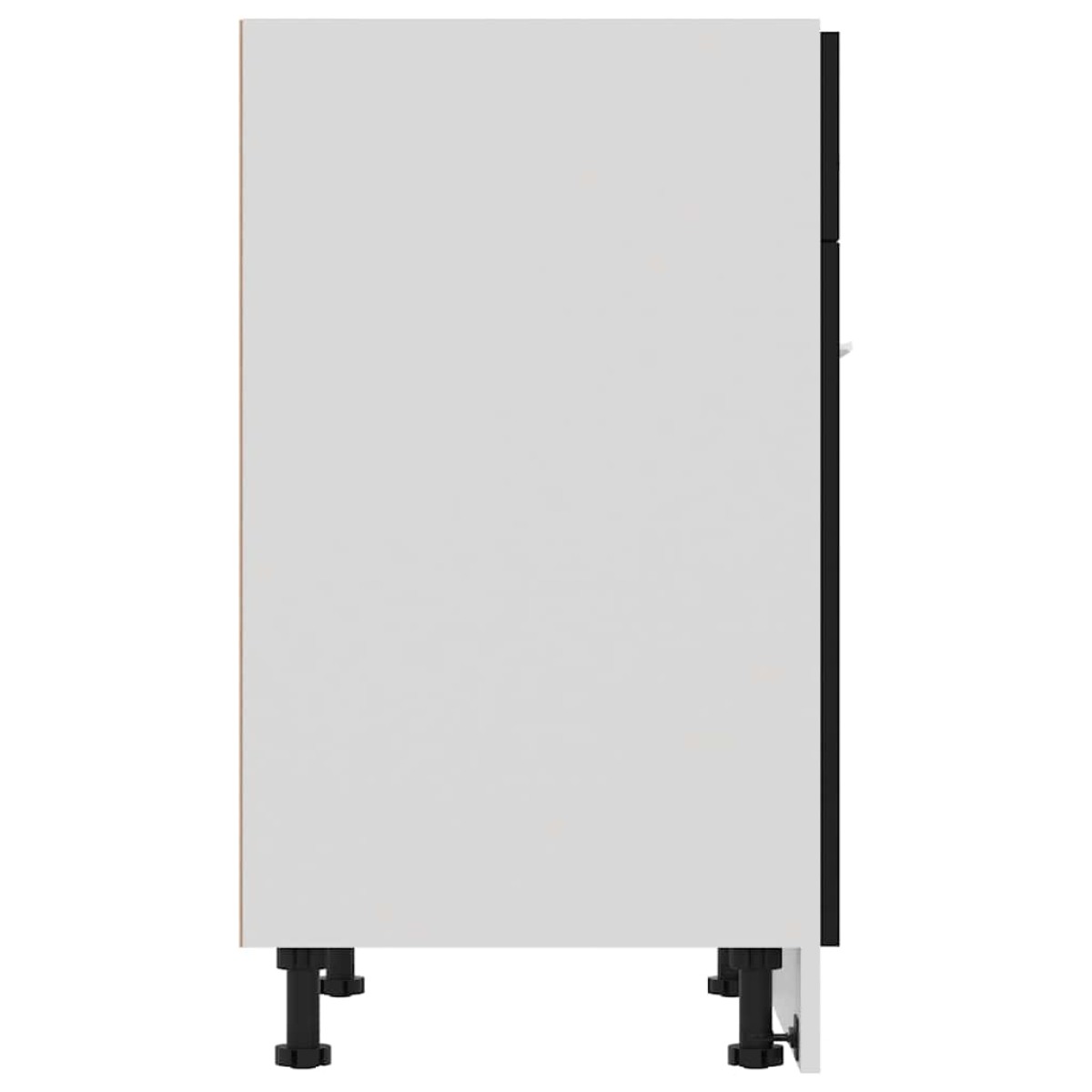 vidaXL Ντουλάπι με Συρτάρι Μαύρο 60x46x81,5 εκ. Μοριοσανίδα
