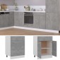 vidaXL Ντουλάπι με Συρτάρι Γκρι Σκυροδέματος 60x46x81,5 εκ Μοριοσανίδα