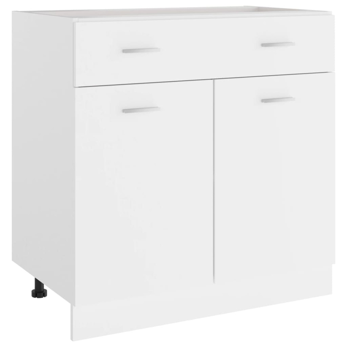 vidaXL Ντουλάπι με Συρτάρι Λευκό 80x46x81,5 εκ. Μοριοσανίδα