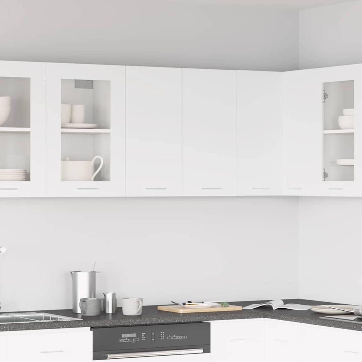vidaXL Ντουλάπι Κρεμαστό Λευκό 60 x 31 x 60 εκ. από Μοριοσανίδα