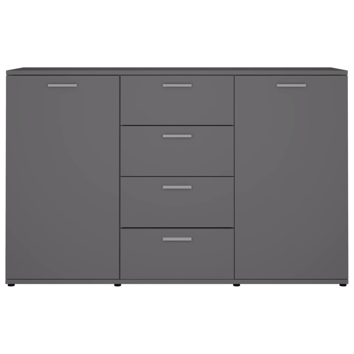 vidaXL Μπουφές Γκρι 120 x 35,5 x 75 εκ. από Μοριοσανίδα