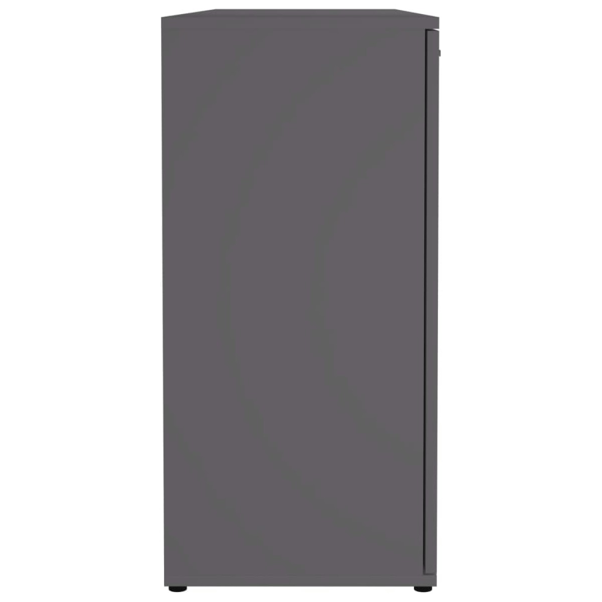 vidaXL Μπουφές Γκρι 120 x 35,5 x 75 εκ. από Μοριοσανίδα
