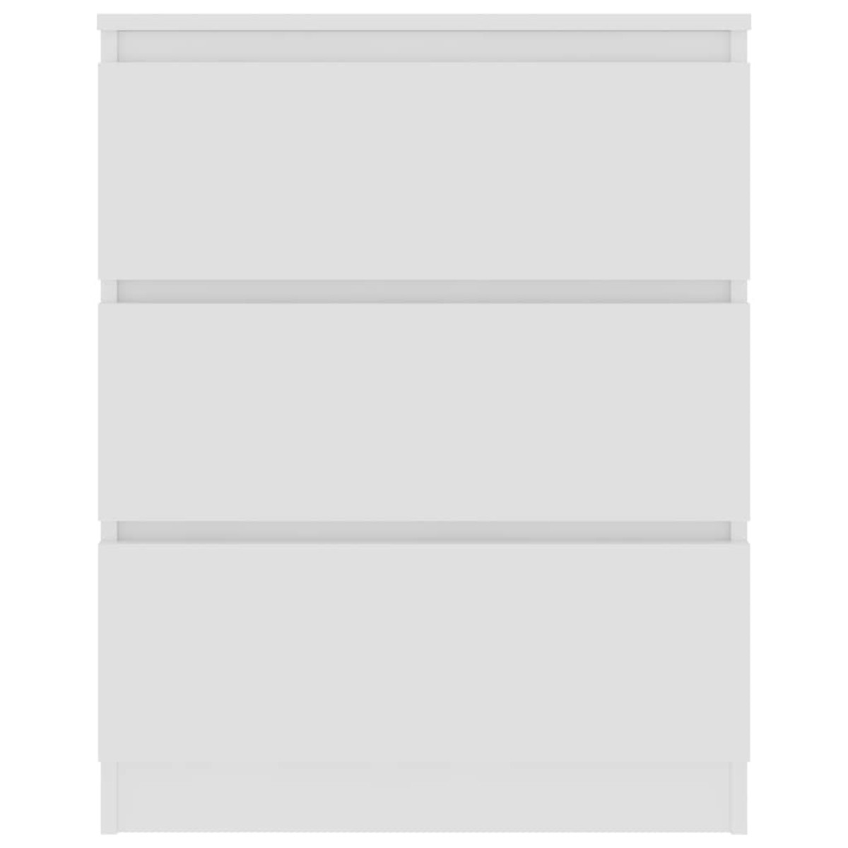 vidaXL Συρταριέρα Λευκή 60x35x76 εκ. από Επεξεργασμένο Ξύλο