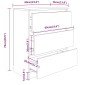 vidaXL Συρταριέρα Λευκή 60x35x76 εκ. από Επεξεργασμένο Ξύλο