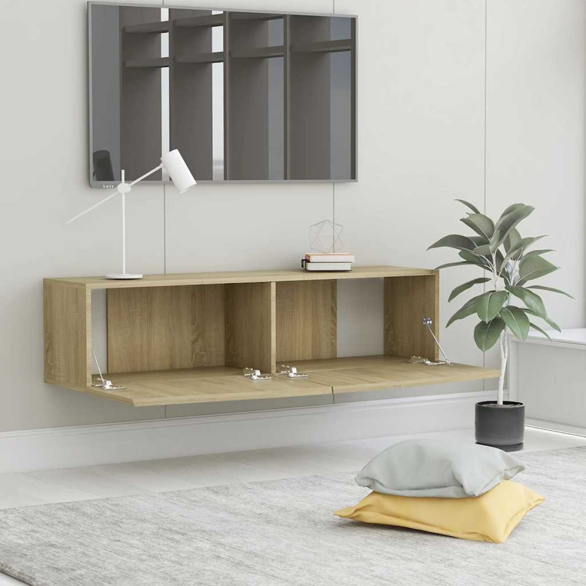 vidaXL Έπιπλο Τηλεόρασης Sonoma Δρυς 120x30x30 εκ. από Μοριοσανίδα