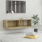 vidaXL Έπιπλο Τηλεόρασης Sonoma Δρυς 120x30x30 εκ. από Μοριοσανίδα