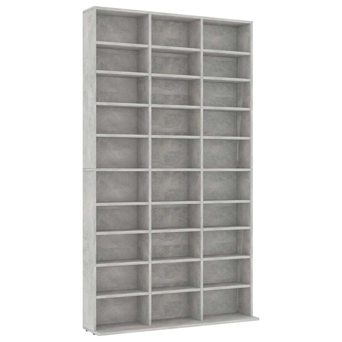 vidaXL Έπιπλο για CD Γκρι Σκυρ. 102x16x177,5εκ. από Επεξεργασμένο Ξύλο