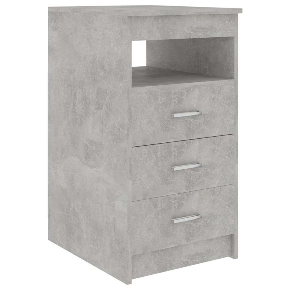 vidaXL Συρταριέρα Γκρι Σκυροδέματος 40x50x76 εκ. Επεξεργασμένο Ξύλο