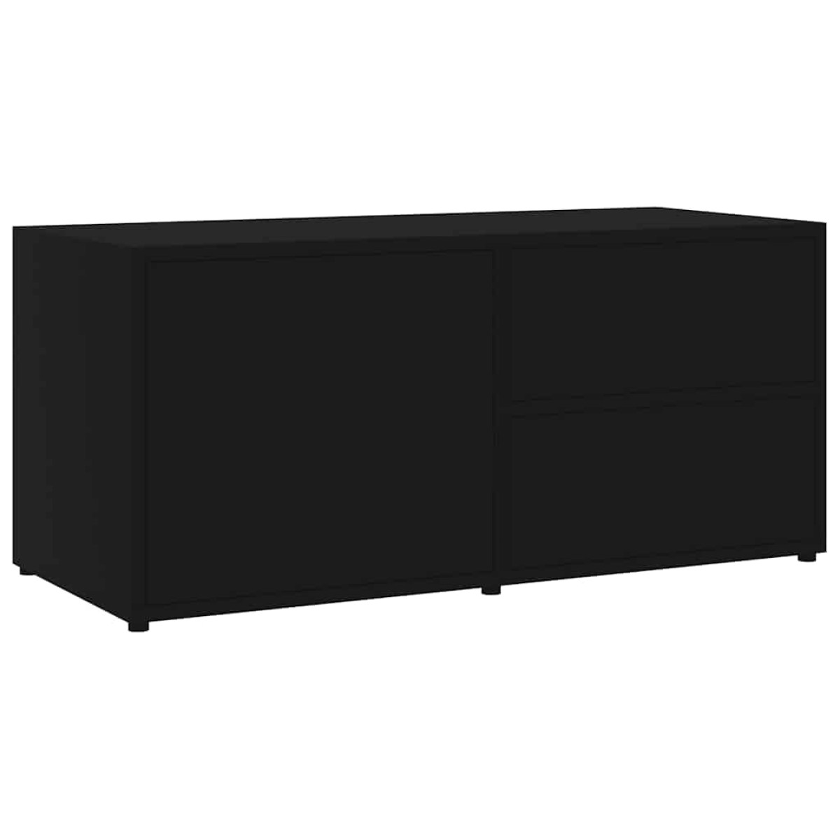 vidaXL Έπιπλο Τηλεόρασης Μαύρο 80 x 34 x 36 εκ. από Μοριοσανίδα