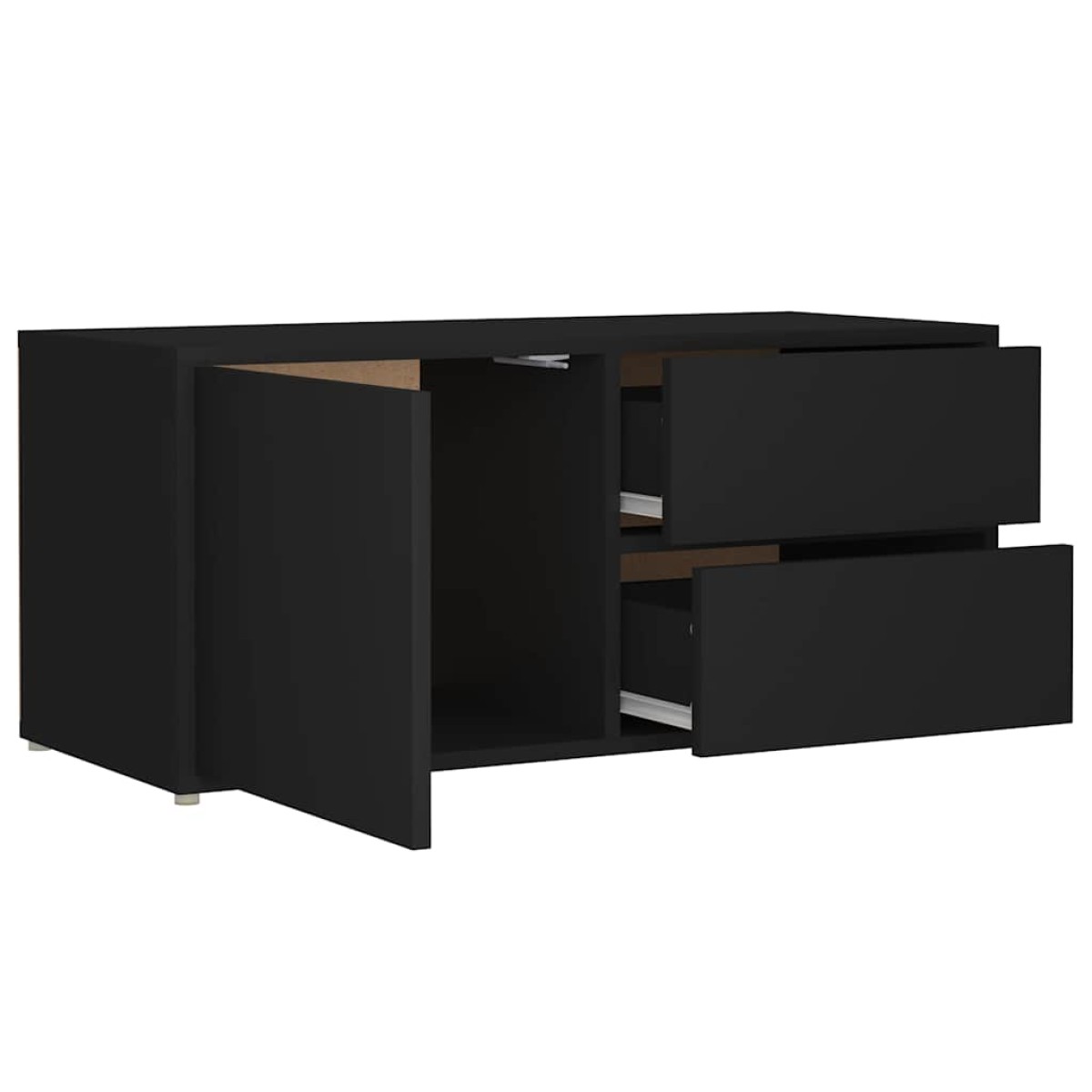 vidaXL Έπιπλο Τηλεόρασης Μαύρο 80 x 34 x 36 εκ. από Μοριοσανίδα