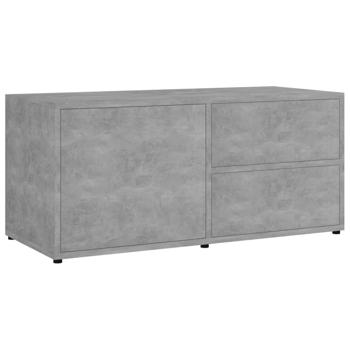 vidaXL Έπιπλο Τηλεόρασης Γκρι Σκυροδέματος 80x34x36 εκ. Μοριοσανίδα