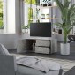 vidaXL Έπιπλο Τηλεόρασης Γκρι Σκυροδέματος 80x34x36 εκ. Μοριοσανίδα