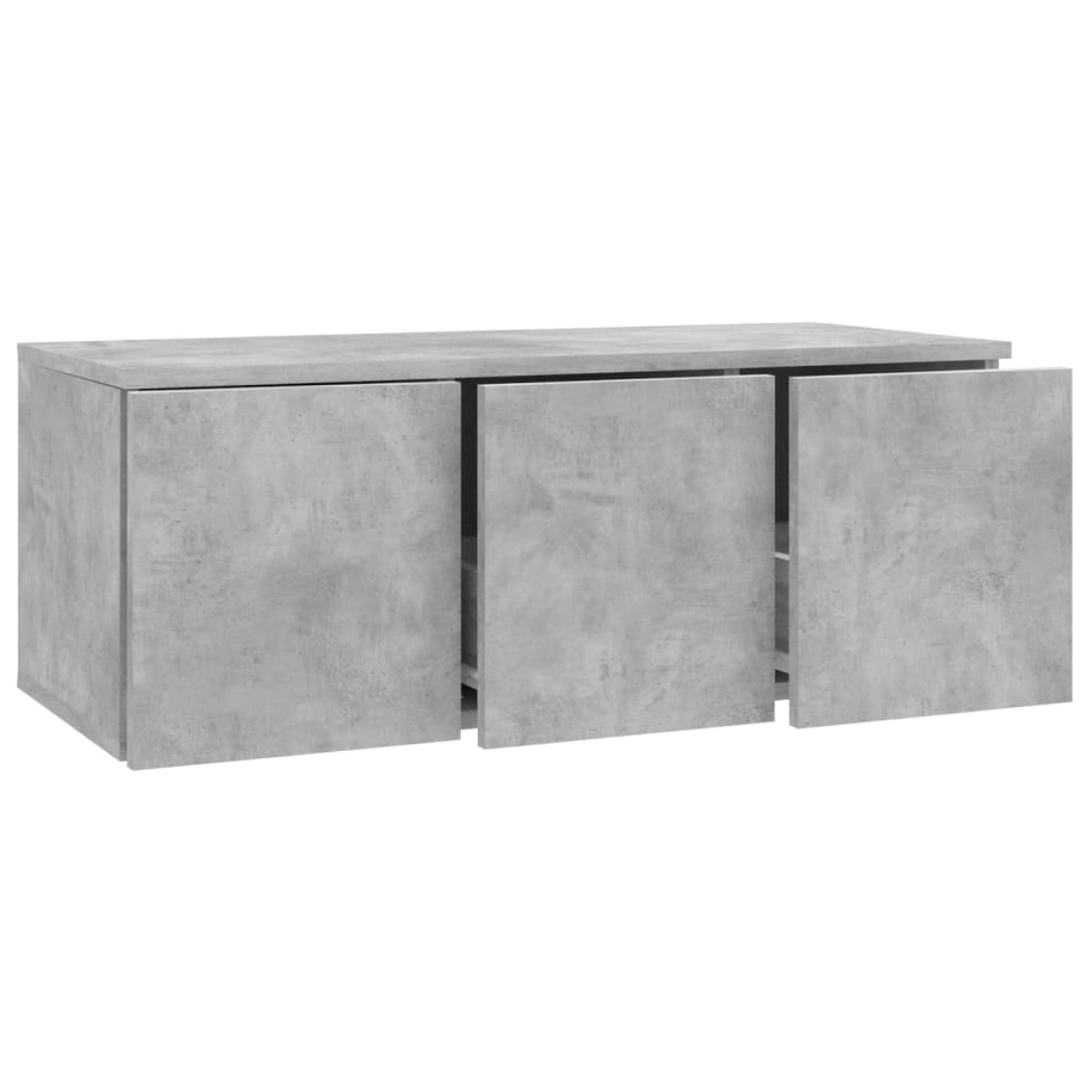 vidaXL Έπιπλο Τηλεόρασης Γκρι Σκυροδέματος 80x34x30 εκ. Μοριοσανίδα