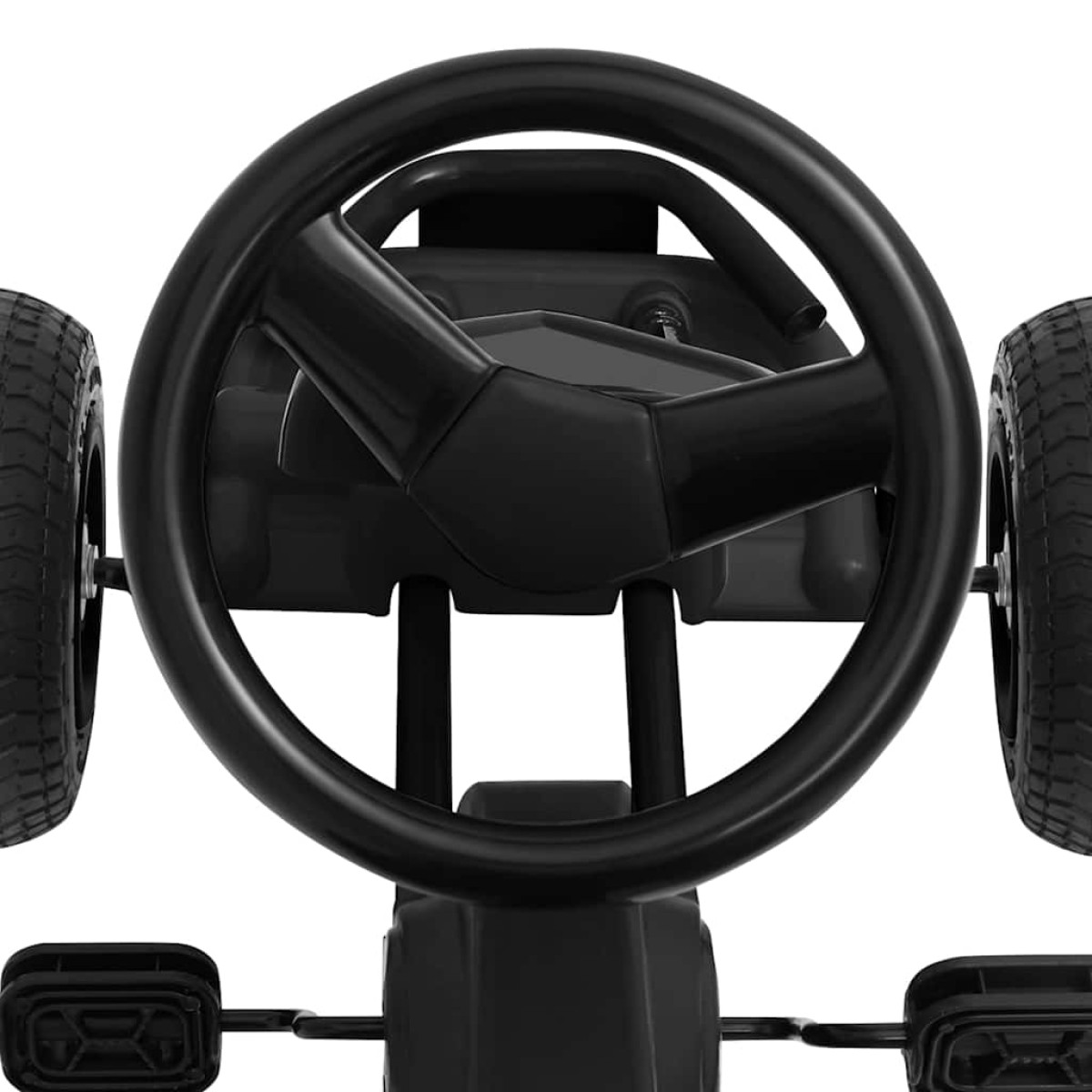 vidaXL Go Kart με Πετάλια και Λάστιχα Πεπιεσμένου Αέρα Μαύρο