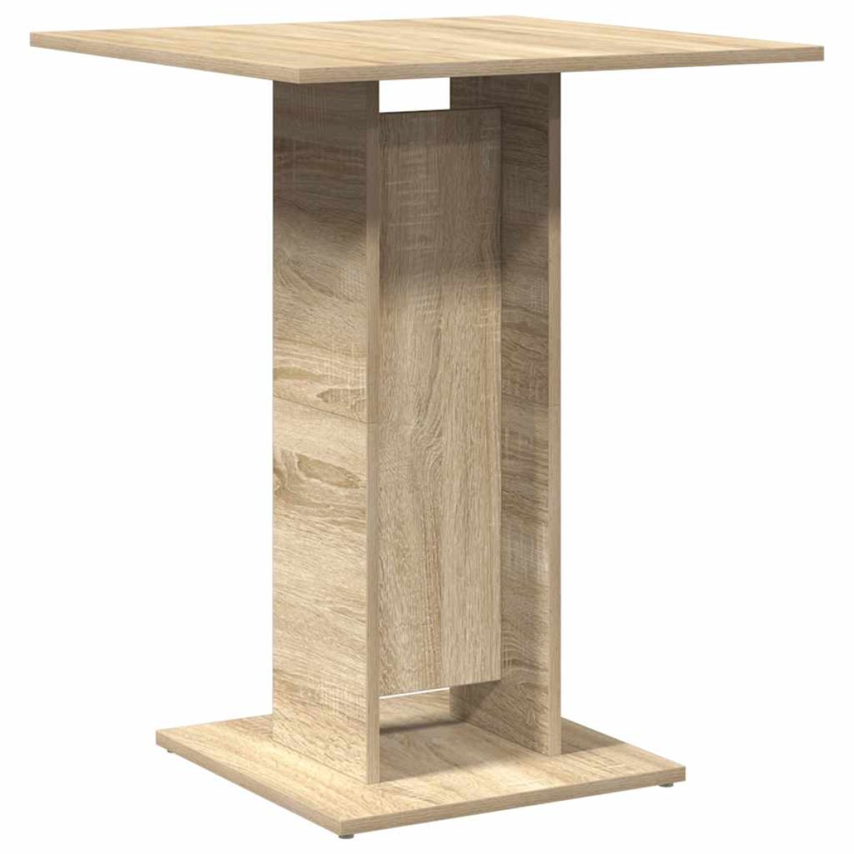 vidaXL Τραπέζι Bistro Χρώμα Sonoma Δρυς 60 x 60 x 75 εκ. Μοριοσανίδα