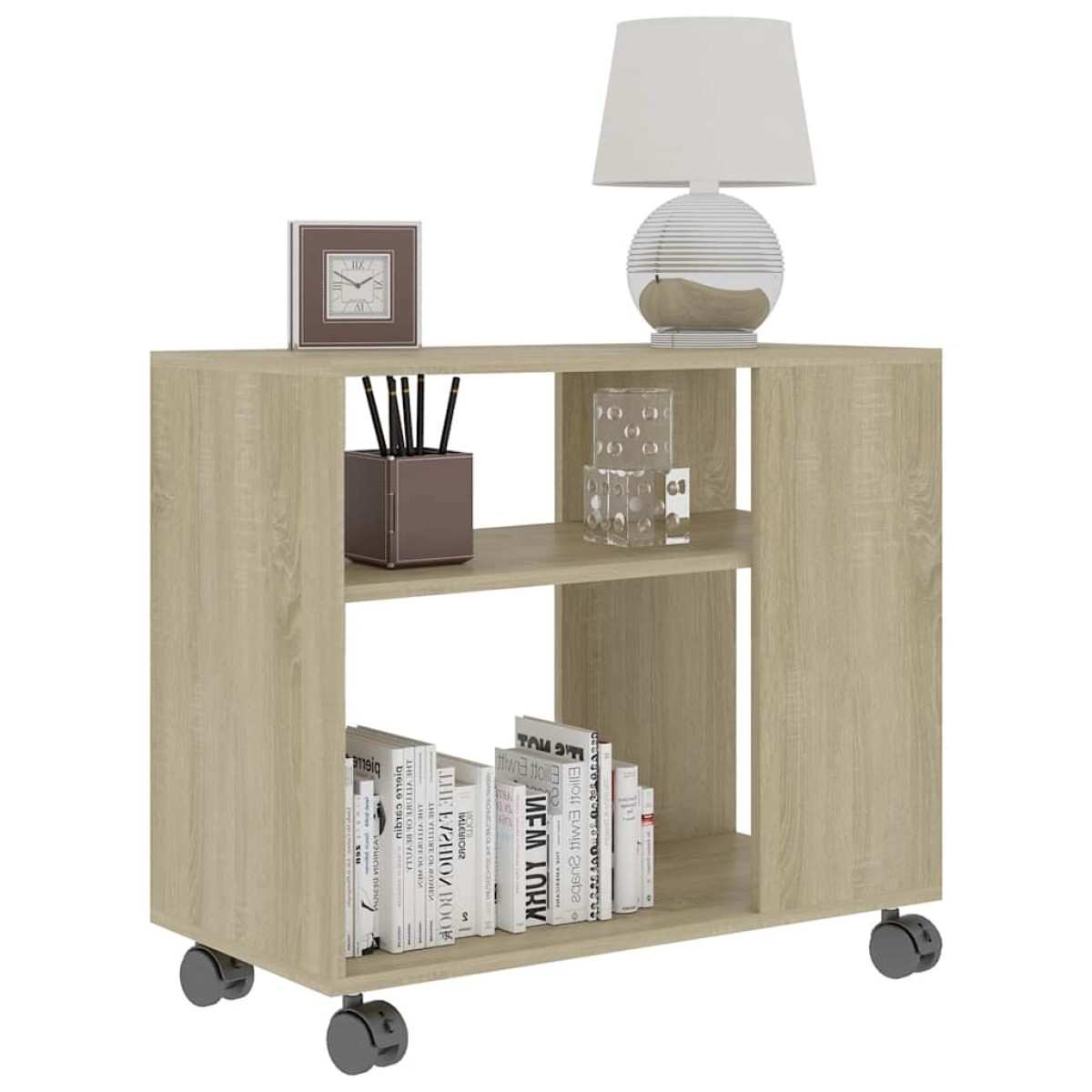 vidaXL Τραπέζι Βοηθητικό Sonoma Δρυς 70x35x55 εκ. Επεξεργασμένο Ξύλο