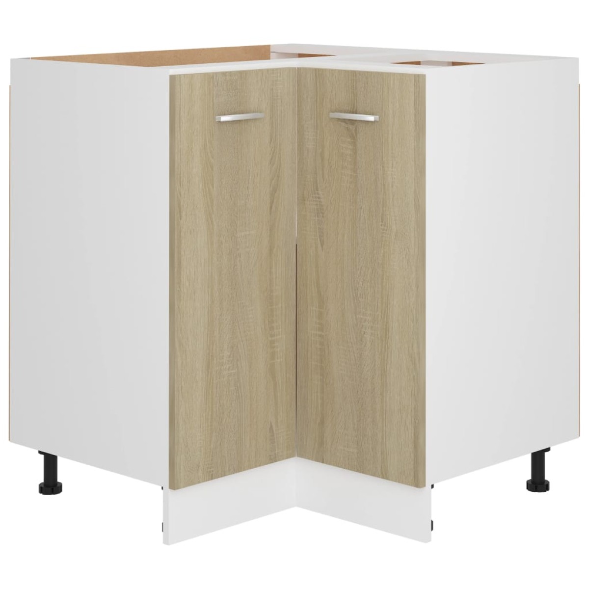 vidaXL Ντουλάπι Δαπέδου Γωνιακό Sonoma Δρυς 75,5x75,5x80,5 εκ.