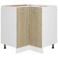 vidaXL Ντουλάπι Δαπέδου Γωνιακό Sonoma Δρυς 75,5x75,5x80,5 εκ.