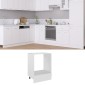 vidaXL Ντουλάπι για Φούρνο Λευκό 60x46x81,5 εκ. Μοριοσανίδα