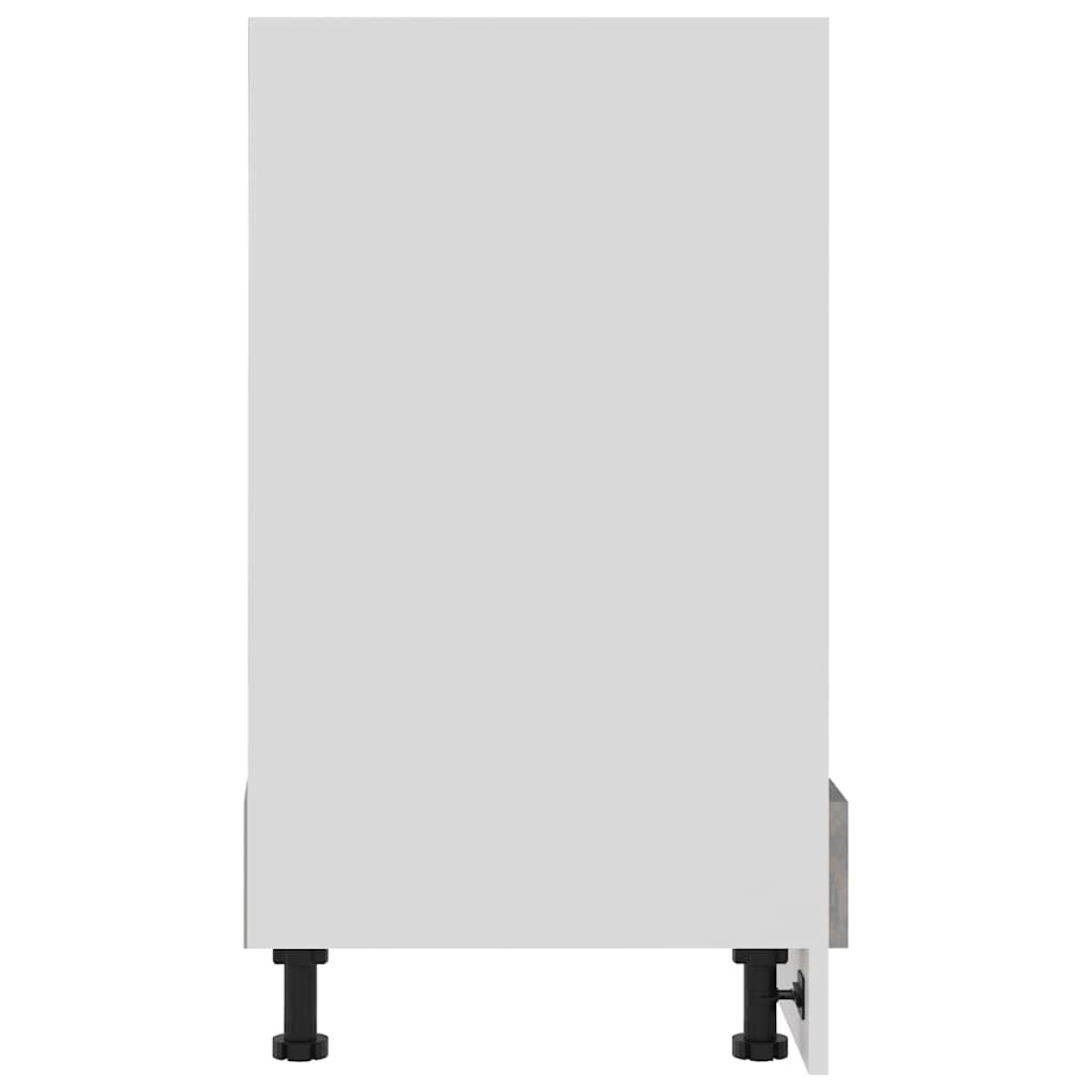 vidaXL Ντουλάπι για Φούρνο Γκρι Σκυροδέματος 60x46x81,5 εκ Μοριοσανίδα