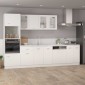 vidaXL Ντουλάπι Κρεμαστό με Τζάμι Λευκό 40x31x60 εκ. Μοριοσανίδα