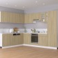 vidaXL Ντουλάπι Κρεμαστό με Τζάμι Sonoma Δρυς 60x31x60 εκ. Μοριοσανίδα