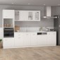 vidaXL Ντουλάπι Κρεμαστό με Τζάμι Λευκό 80x31x60 εκ. Μοριοσανίδα