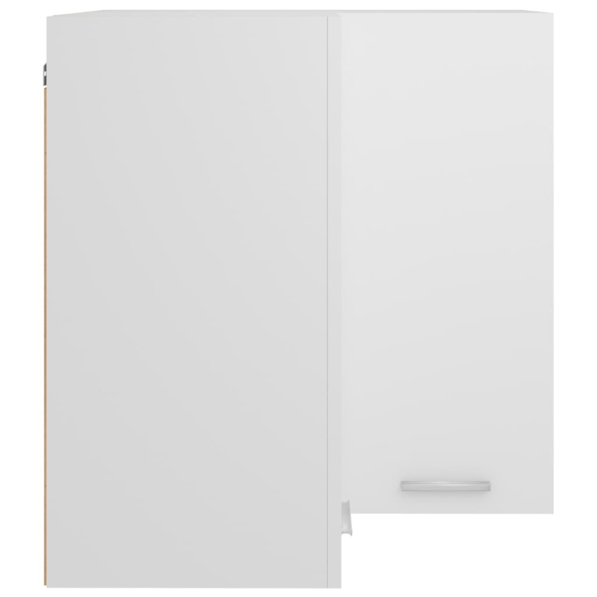 vidaXL Ντουλάπι Γωνία Κρεμαστό Λευκό 57x57x60 εκ. από Μοριοσανίδα