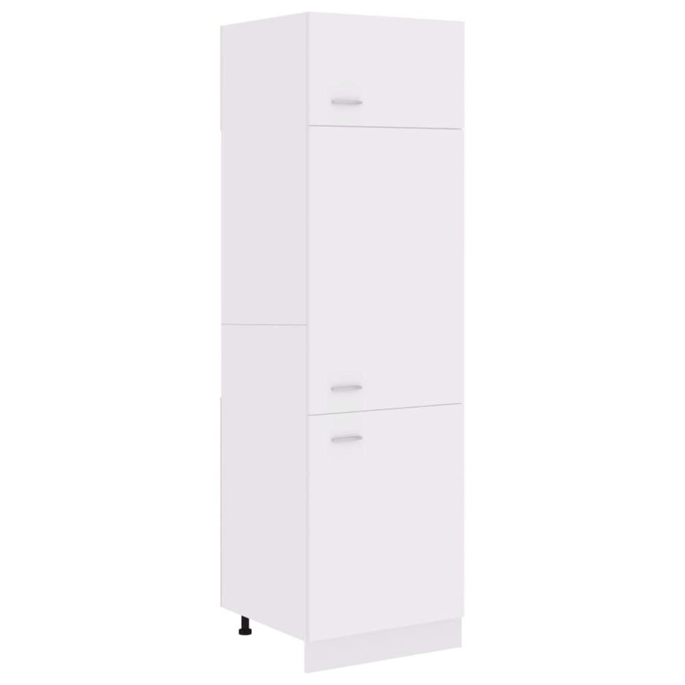 vidaXL Ντουλάπι Ψυγείου "Lyon" Λευκό 60x57x207 εκ. από Τεχνητό Ξύλο