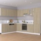 vidaXL Ντουλάπι Ψυγείου Sonoma Δρυς 60x57x207 εκ. Μοριοσανίδα