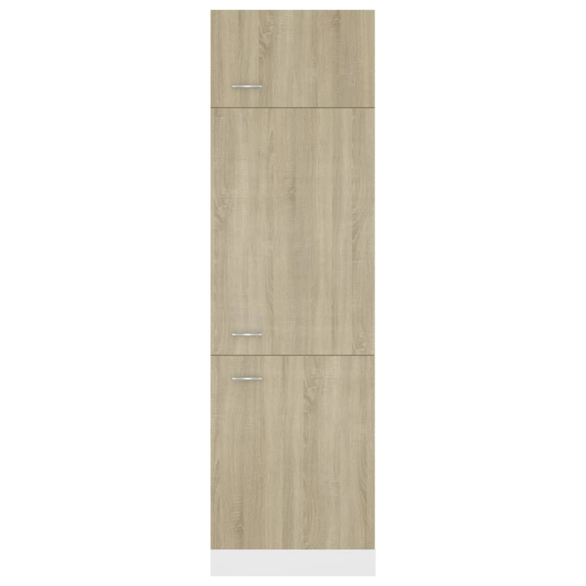 vidaXL Ντουλάπι Ψυγείου Sonoma Δρυς 60x57x207 εκ. Μοριοσανίδα