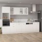 vidaXL Ντουλάπι για Φούρνο Μικροκυμάτων Λευκό 60x57x207 εκ Μοριοσανίδα