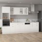 vidaXL Πρόσοψη Πλυντηρίου Πιάτων Λευκή 45 x 3 x 67 εκ. από Μοριοσανίδα