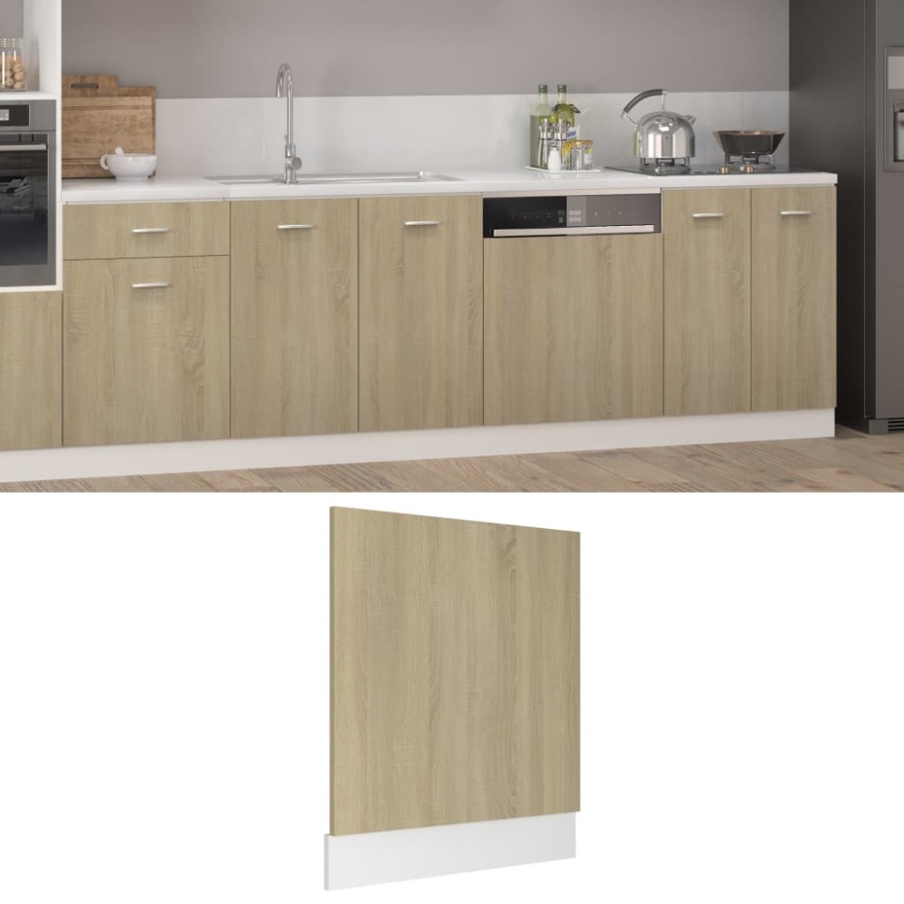 vidaXL Πλαίσιο Πλυντηρίου Πιάτων "Lyon" Sonoma Δρυς 59,5x3x67 εκ. από Τεχνητό Ξύλο