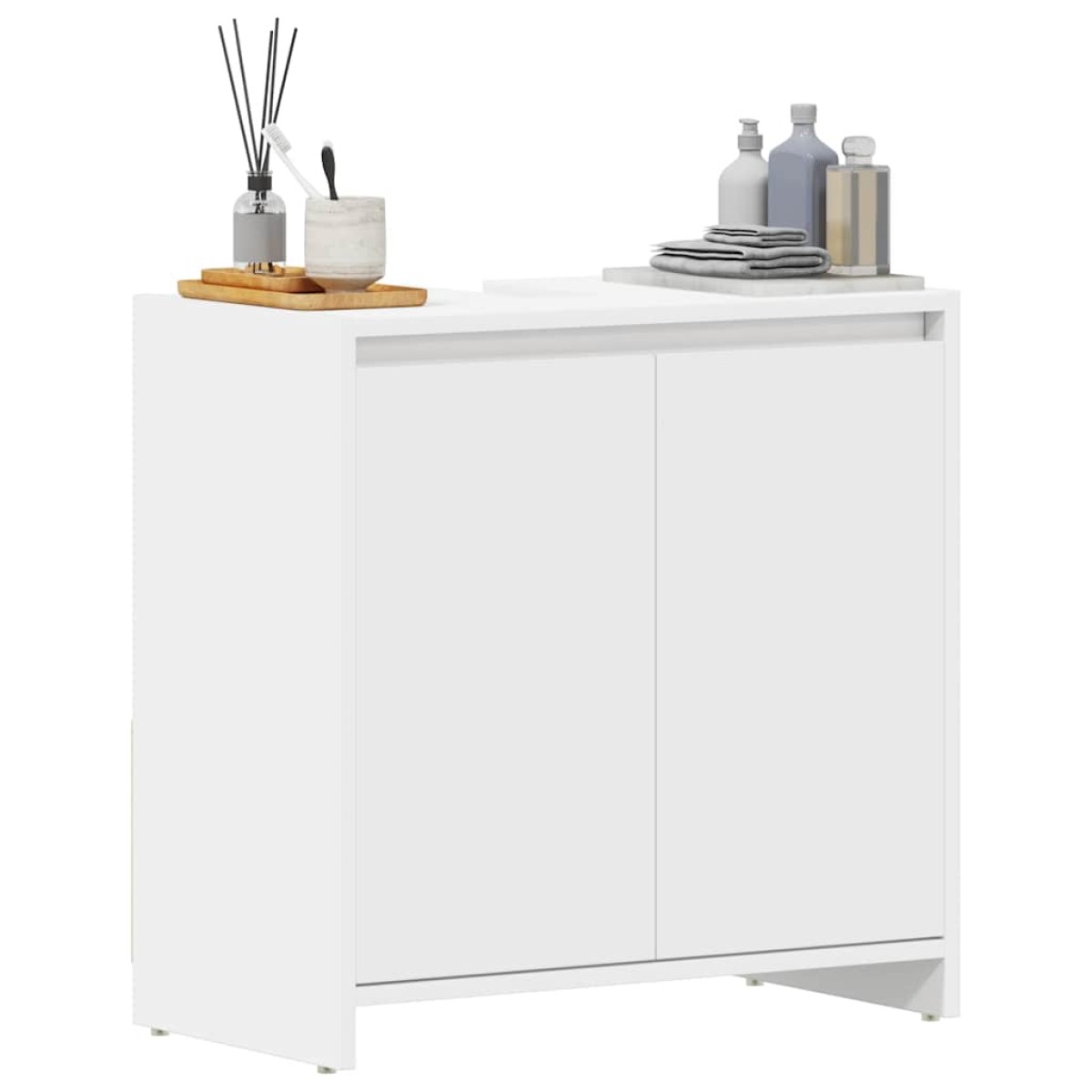 vidaXL Ντουλάπι Νιπτήρα Λευκό 60 x 33 x 61 εκ. από Μοριοσανίδα