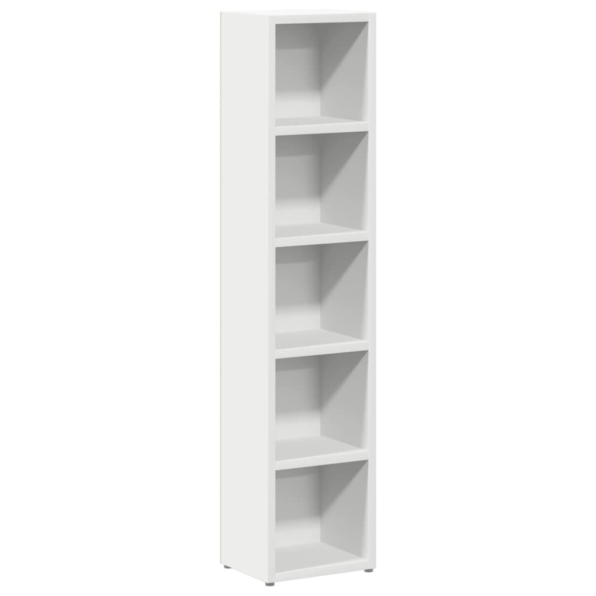 vidaXL Έπιπλα για CD 2 τεμ. Λευκά 21x16x93,5 εκ. από Μοριοσανίδα