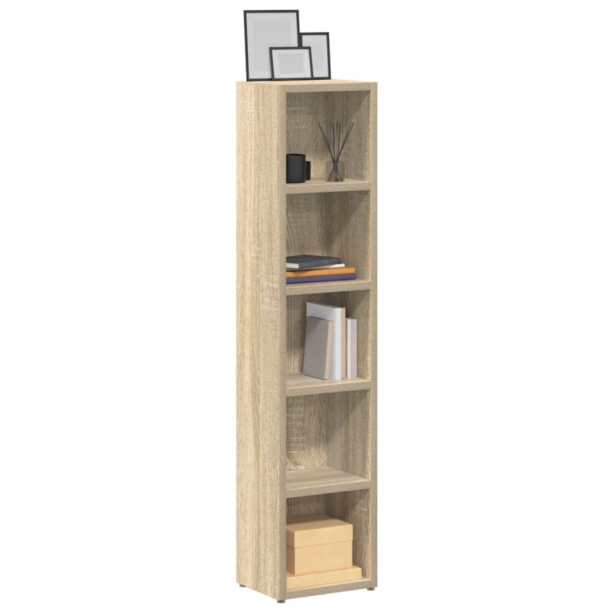 vidaXL Έπιπλα για CD 2 τεμ. Sonoma Δρυς 21x16x93,5 εκ. από Μοριοσανίδα