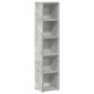 vidaXL Έπιπλα CD 2 τεμ. Γκρι Σκυροδέματος 21x16x93,5 εκ. Μοριοσανίδα