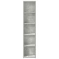 vidaXL Έπιπλα CD 2 τεμ. Γκρι Σκυροδέματος 21x16x93,5 εκ. Μοριοσανίδα